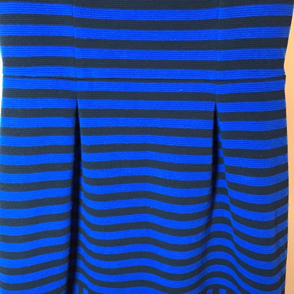 Banana Republic Textured Striped A-line Dress Sz. 10 TALL - Picture 4 of 6